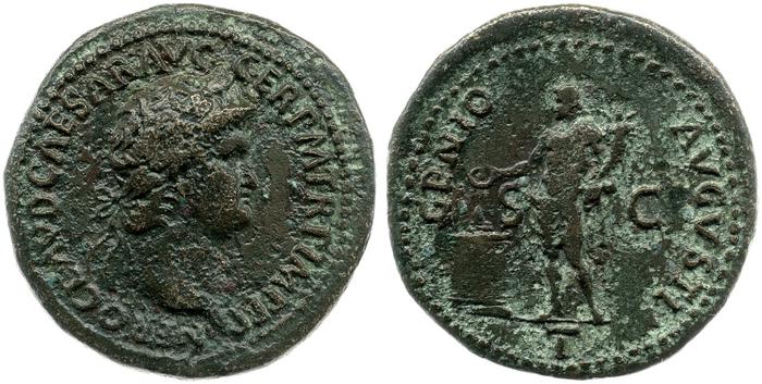 RIC I (second edition) Nero 214, реверс, bm