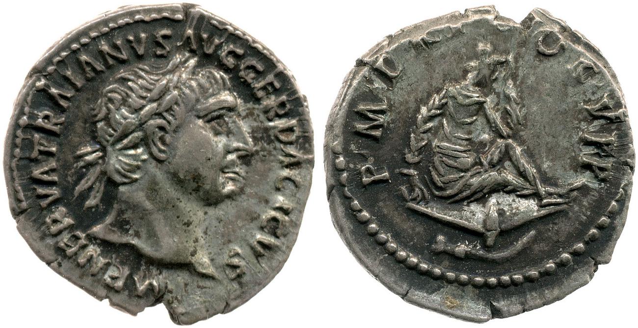 RIC II Trajan 89, аверс, bm
