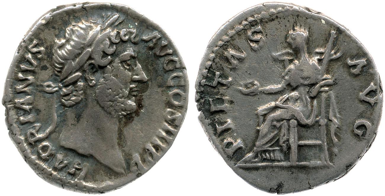 RIC II, Part 3 (second edition) Hadrian 1412, аверс, bm