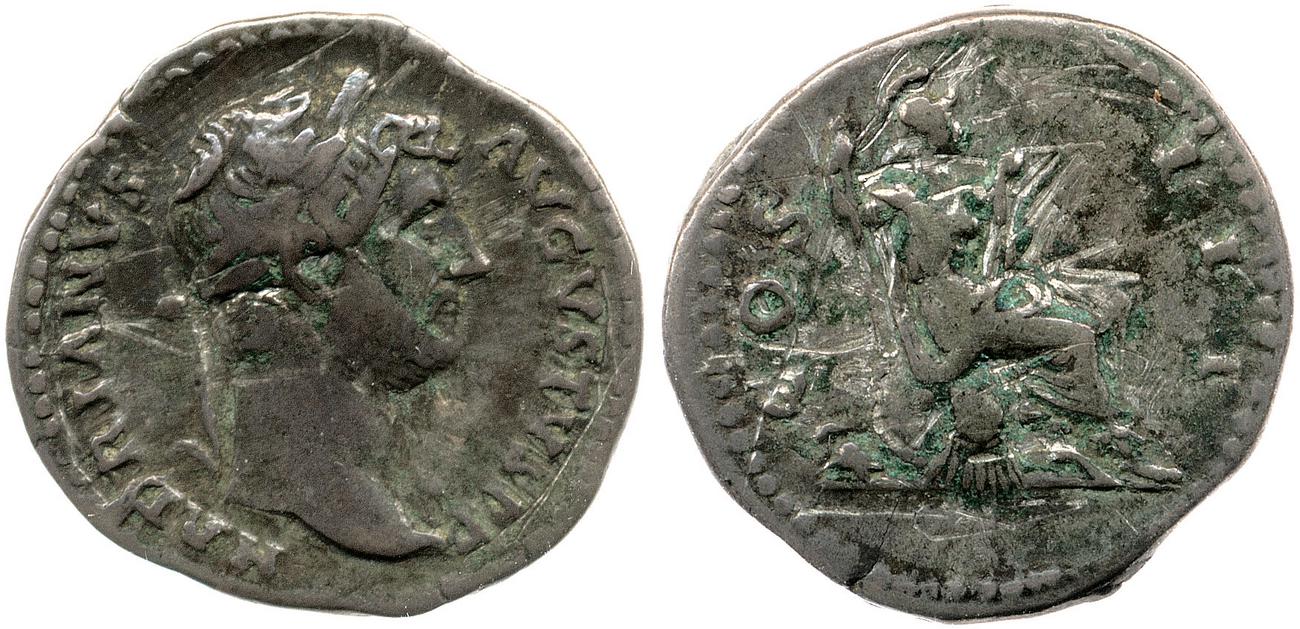 RIC II, Part 3 (second edition) Hadrian 919, аверс, bm