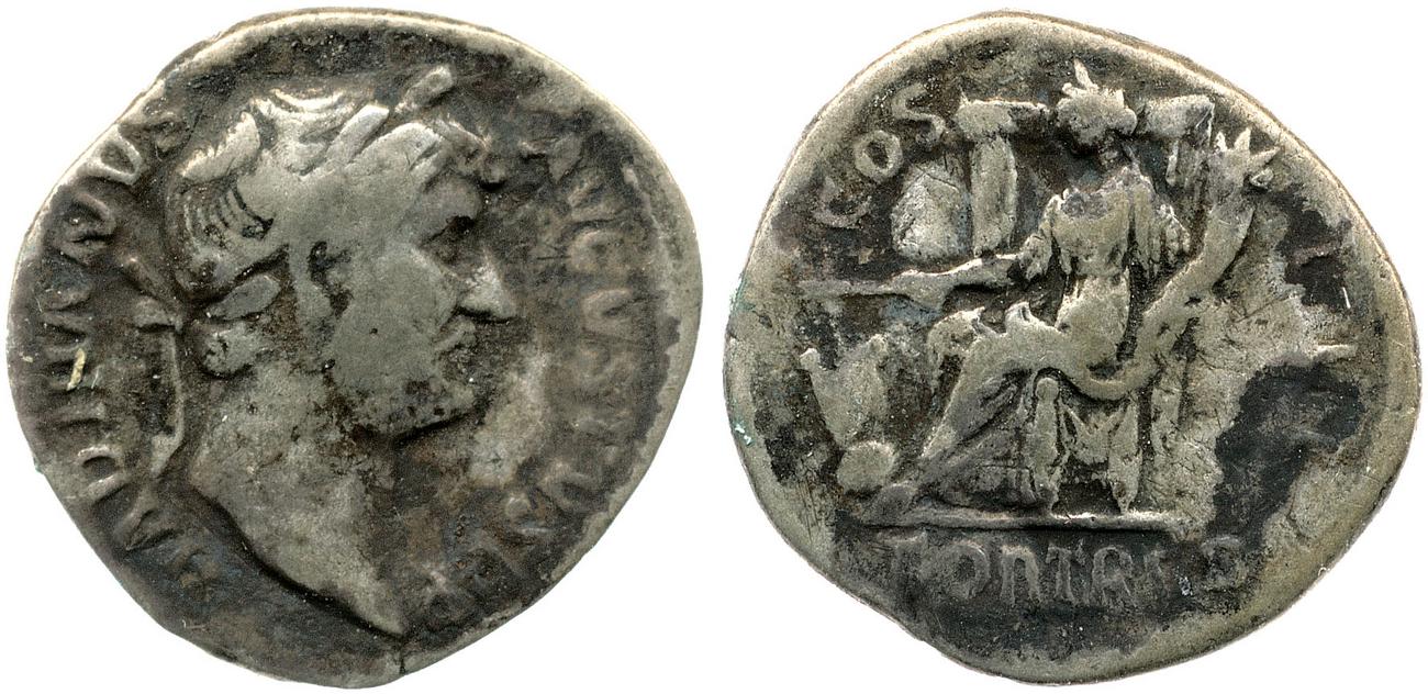 RIC II, Part 3 (second edition) Hadrian 936, аверс, bm