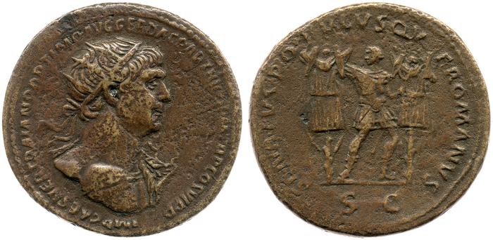 RIC II Trajan 676, реверс, bm