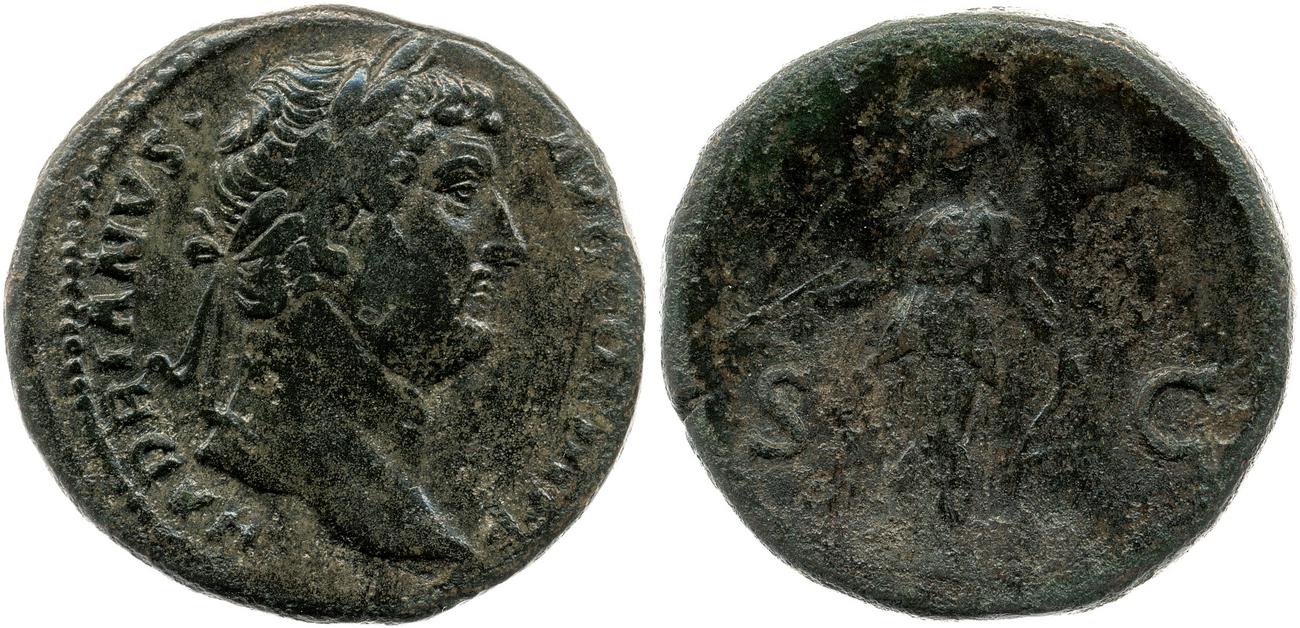 RIC II, Part 3 (second edition) Hadrian 2398, аверс, bm