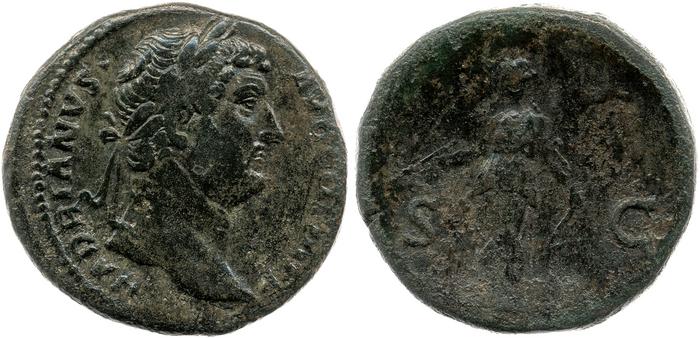 RIC II, Part 3 (second edition) Hadrian 2398, реверс, bm