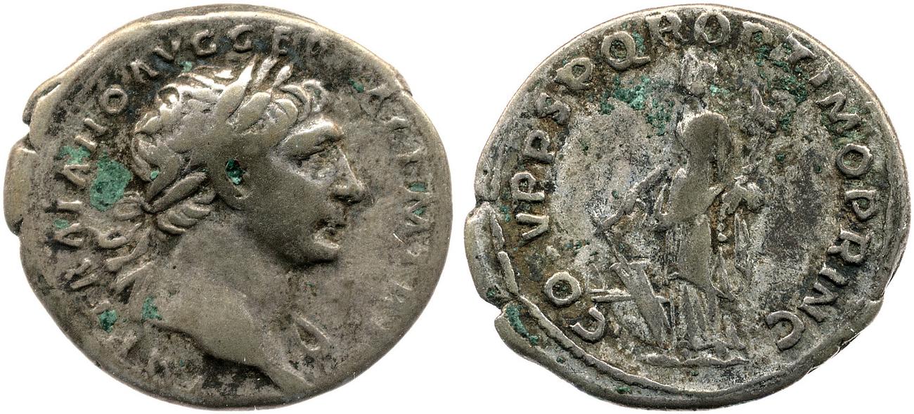 RIC II Trajan 122, аверс, bm