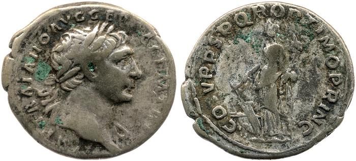 RIC II Trajan 122, реверс, bm