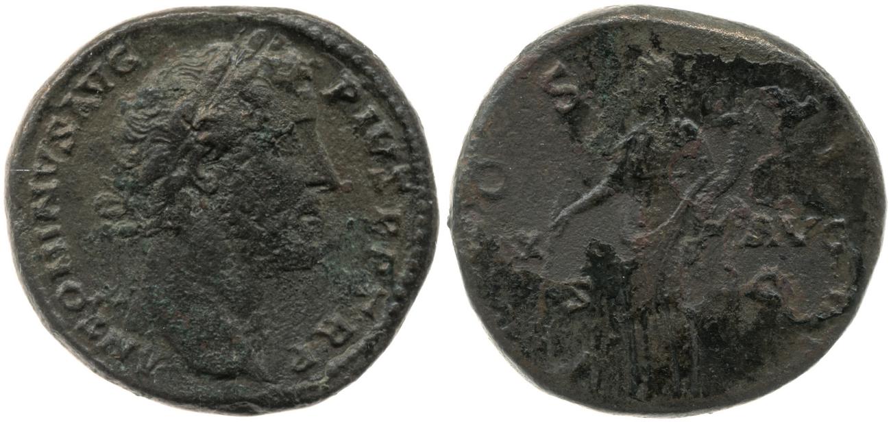 RIC III Antoninus Pius 777, аверс, bm