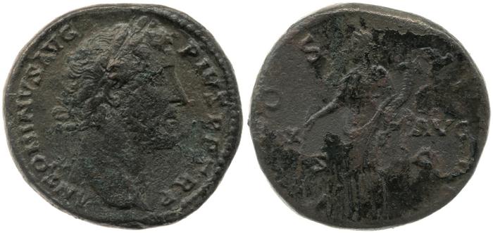 RIC III Antoninus Pius 777, реверс, bm