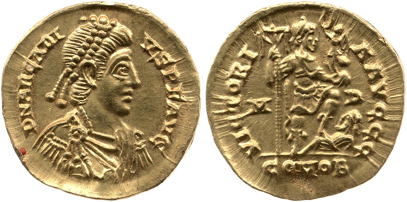 RIC X Honorius 1205, аверс, bm