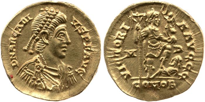 RIC X Honorius 1205, реверс, bm