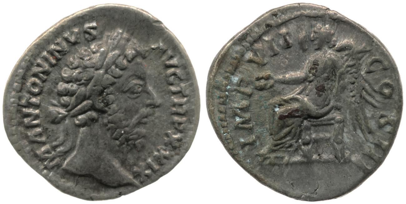 аверс RIC III Marcus Aurelius 312