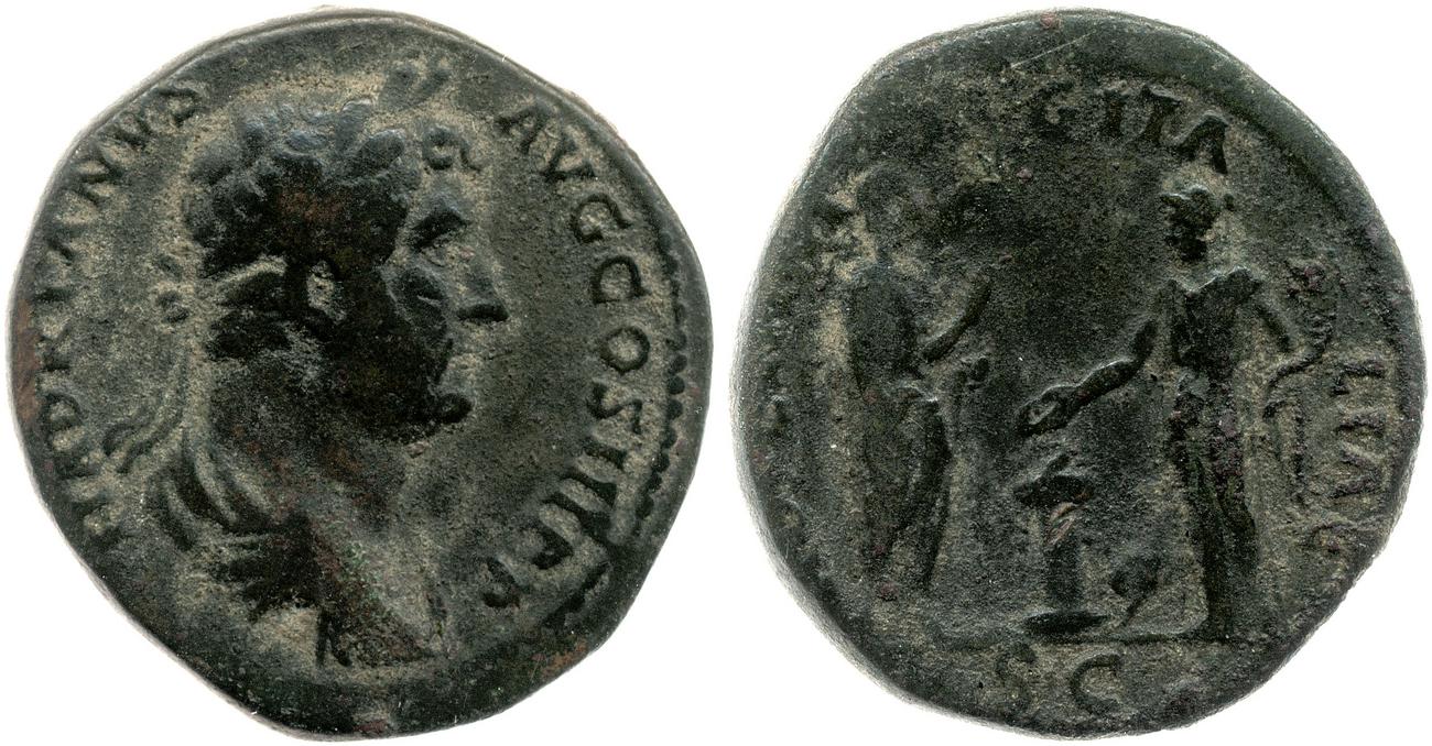 аверс RIC II, Part 3 (second edition) Hadrian 1765