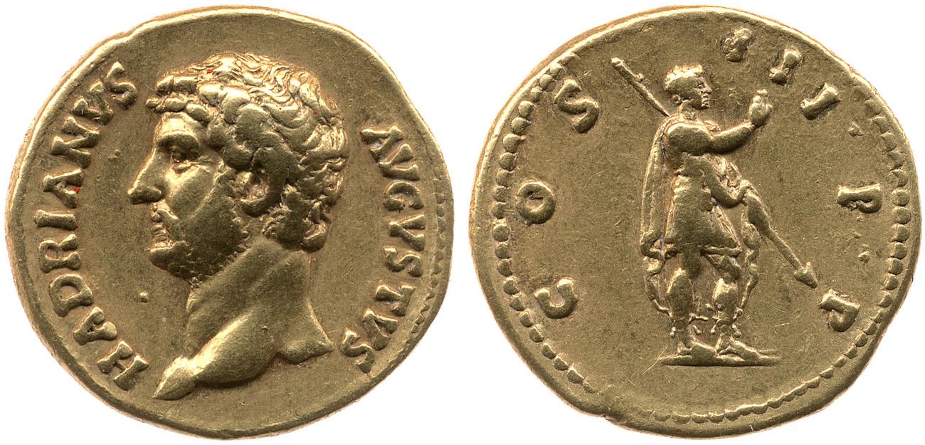 аверс RIC II, Part 3 (second edition) Hadrian 1056