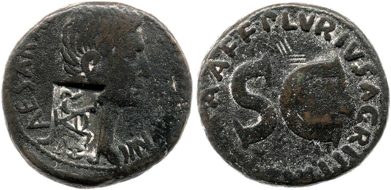 RIC I (second edition) Augustus 427, аверс, bm