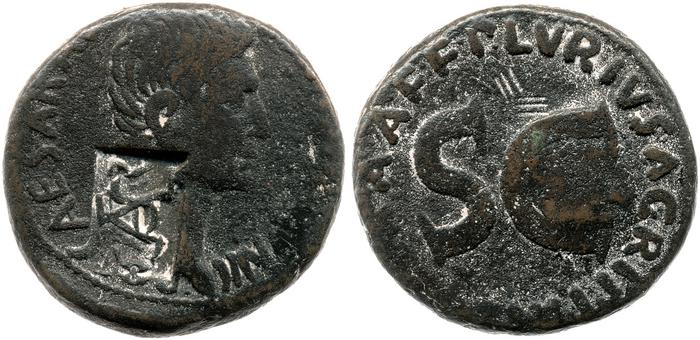 RIC I (second edition) Augustus 427, реверс, bm