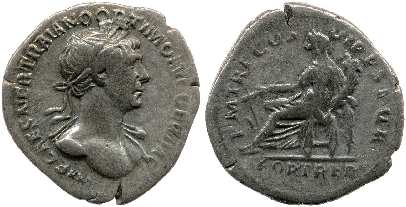 RIC II Trajan 318, аверс, bm