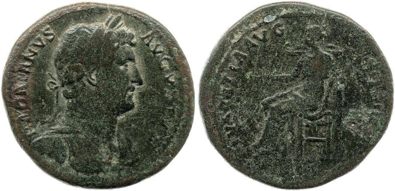 аверс RIC II, Part 3 (second edition) Hadrian 1223