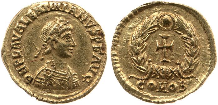 реверс RIC X Valentinian III 2060