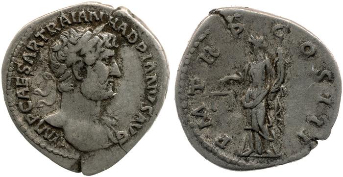 RIC II, Part 3 (second edition) Hadrian 387, реверс, bm