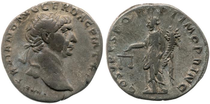 RIC II Trajan 118, реверс, bm