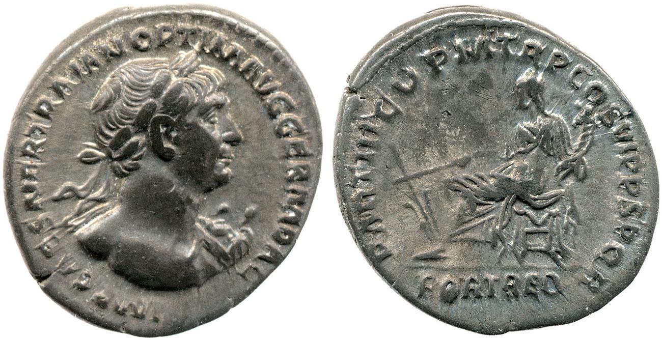 RIC II Trajan 316, аверс, bm