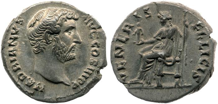 RIC II, Part 3 (second edition) Hadrian 2368, реверс, bm