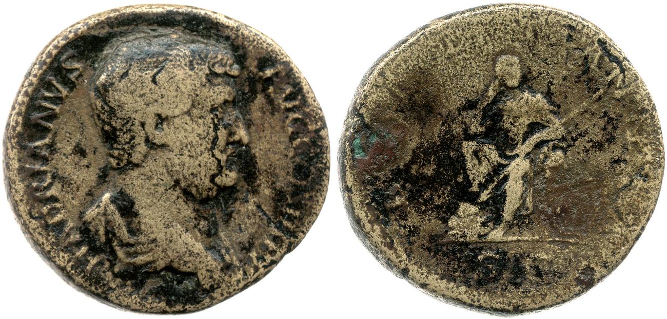 RIC II, Part 3 (second edition) Hadrian 1631, аверс, bm