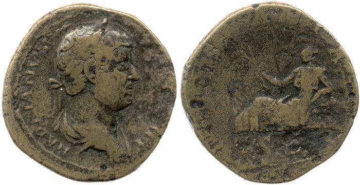 RIC II, Part 3 (second edition) Hadrian 1671, реверс, bm