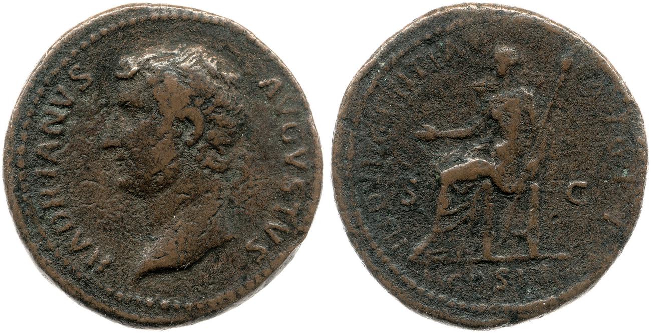 аверс RIC II, Part 3 (second edition) Hadrian 1151