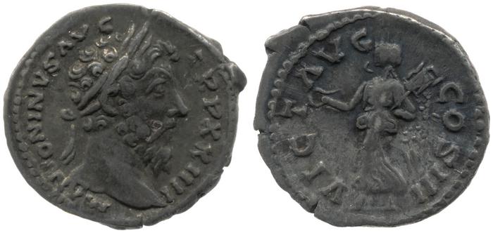 реверс RIC III Marcus Aurelius 225