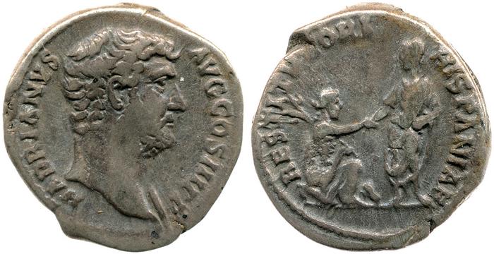RIC II, Part 3 (second edition) Hadrian 1581, реверс, bm