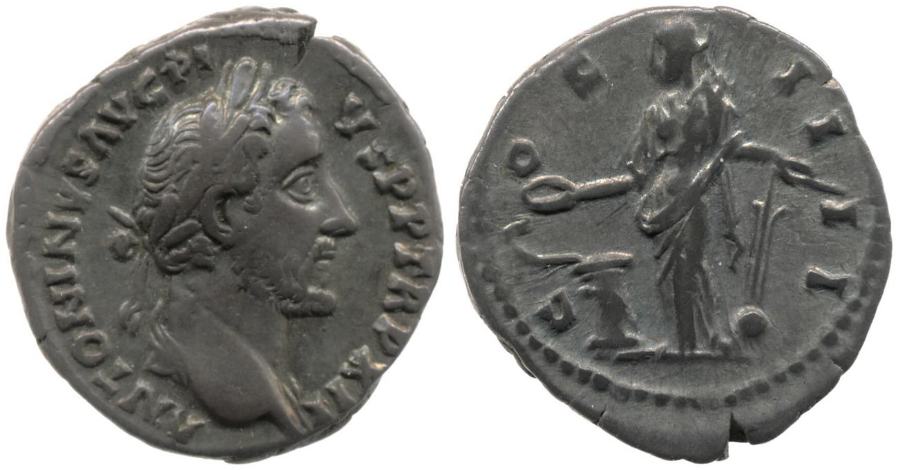 RIC III Antoninus Pius 181, аверс, bm