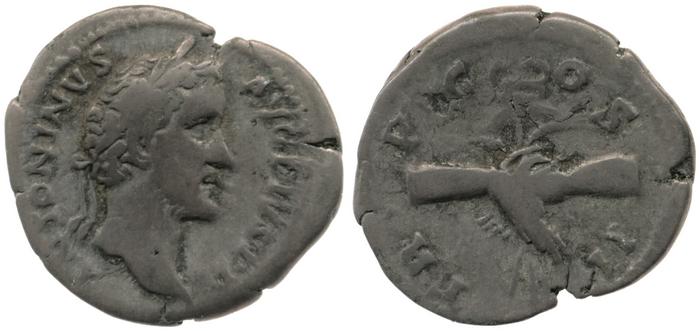 RIC III Antoninus Pius 43, реверс, bm