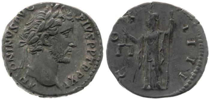 реверс RIC III Antoninus Pius 163A
