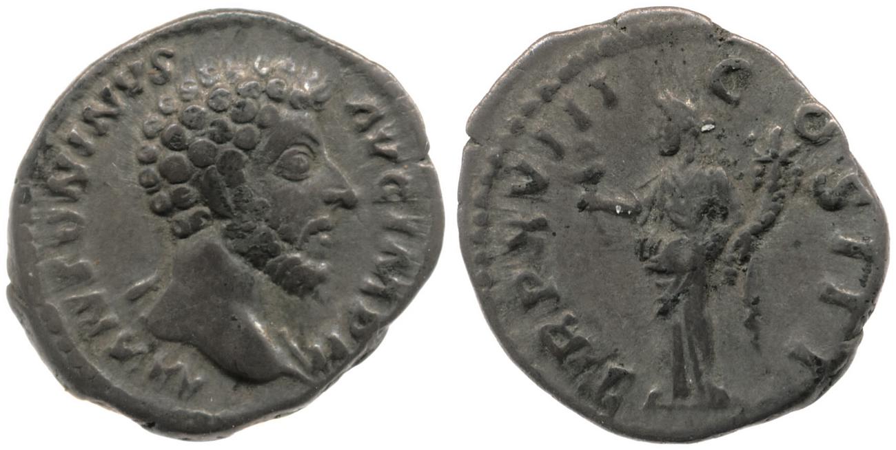 RIC III Marcus Aurelius 109, аверс, bm