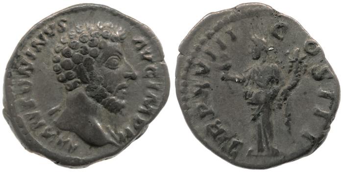 RIC III Marcus Aurelius 109, реверс, bm
