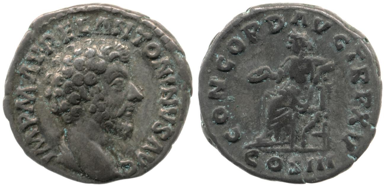 RIC III Marcus Aurelius 2, аверс, bm