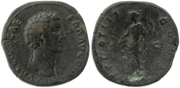 реверс RIC III Antoninus Pius 1281A