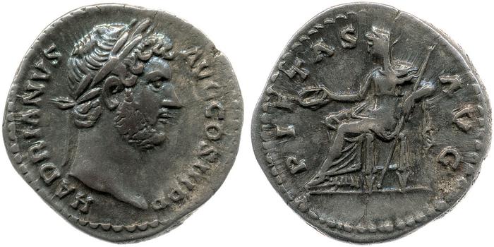 RIC II, Part 3 (second edition) Hadrian 1412, реверс, bm