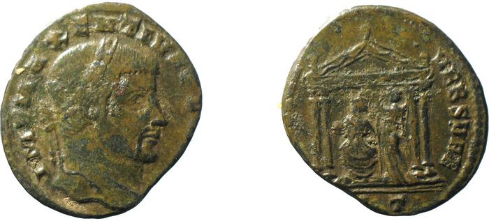 реверс RIC VI Ticinum 108