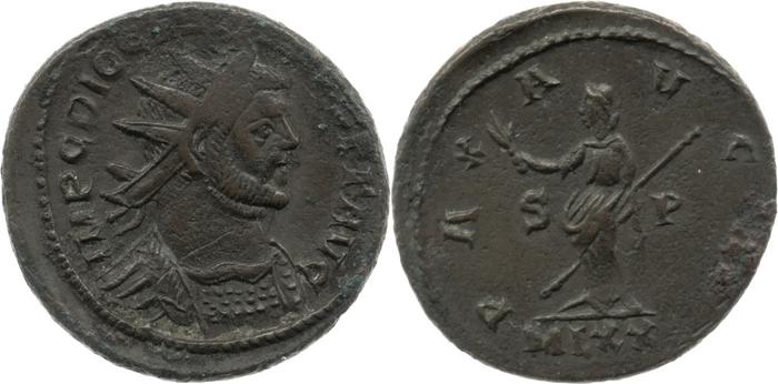 RIC V Carausius issuing for Diocletian/Maximian 6, реверс, bm