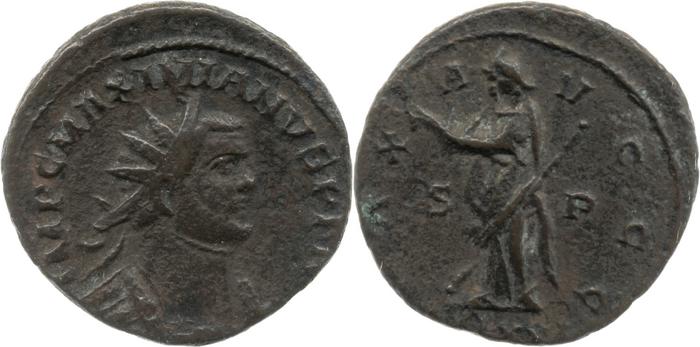 RIC V Carausius issuing for Diocletian/Maximian 34, реверс, bm