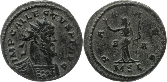 RIC V Allectus 28, реверс, bm