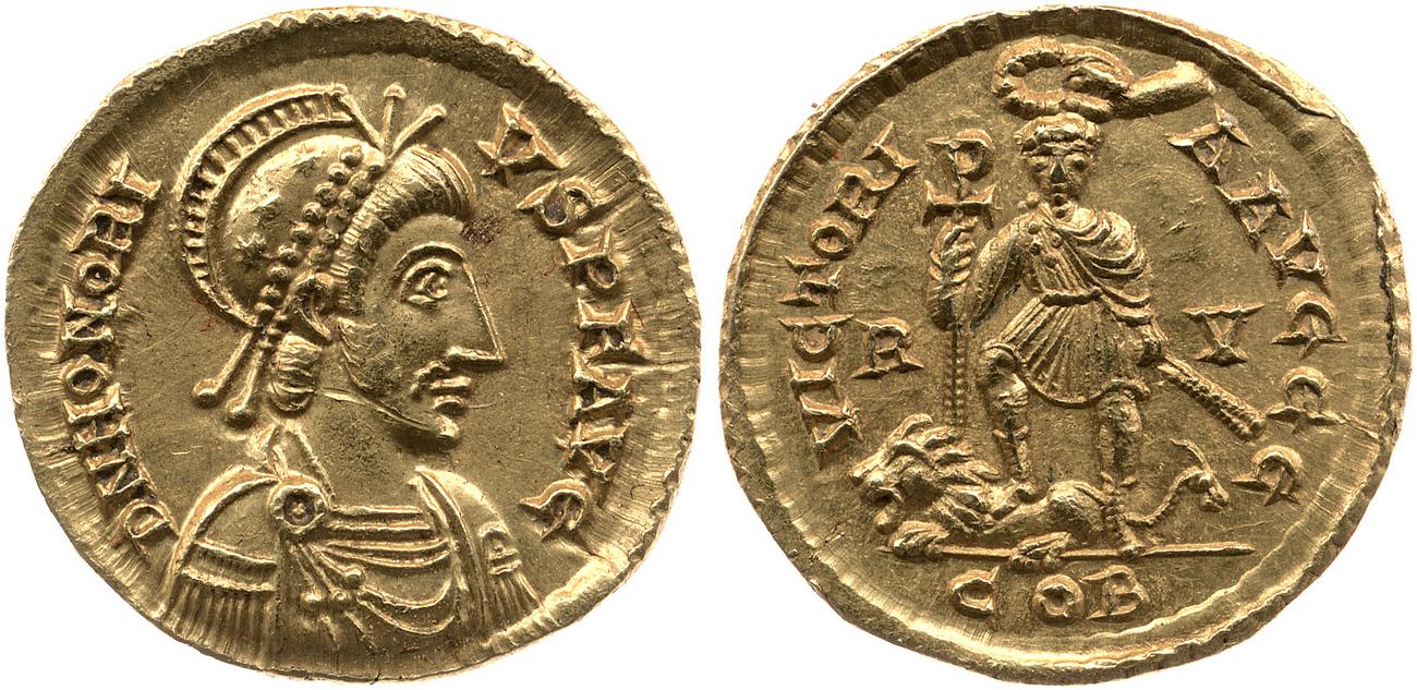 аверс RIC X Honorius 1310