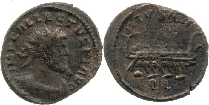 RIC V Allectus 55, реверс, bm