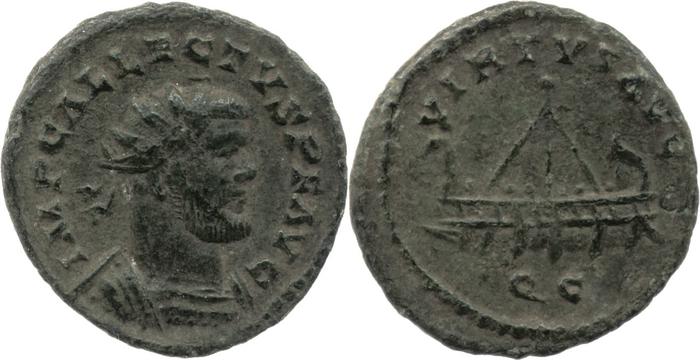 RIC V Allectus 128, реверс, bm