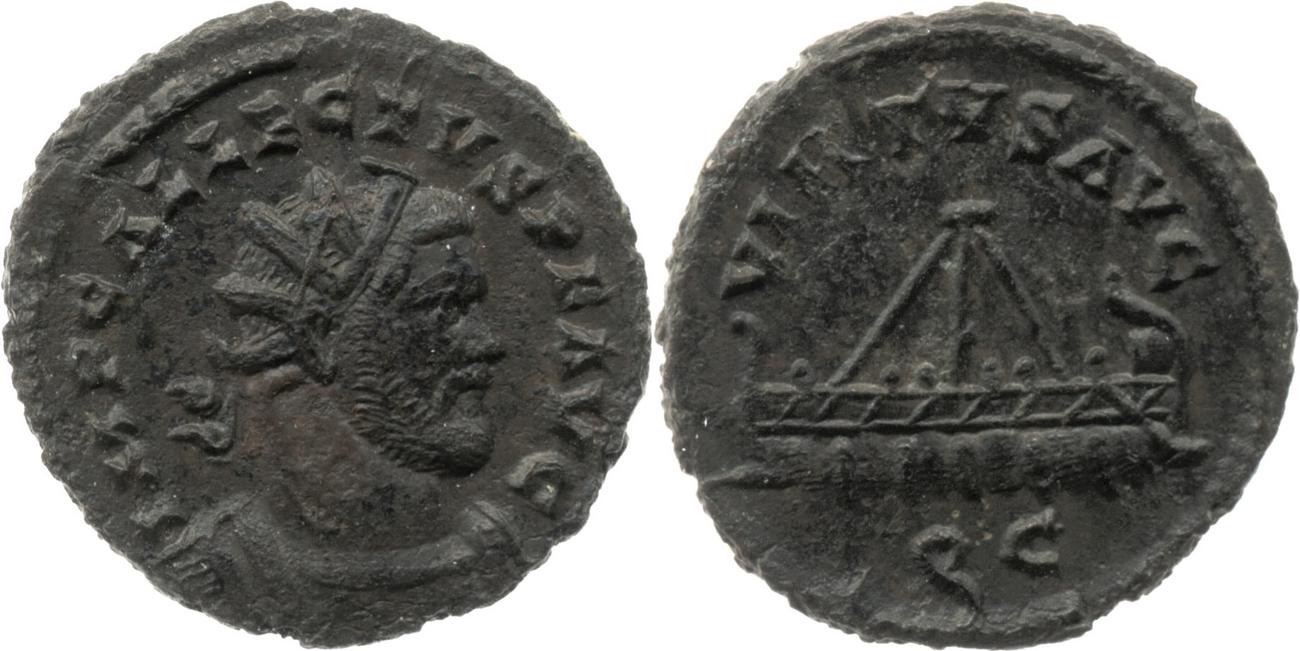 RIC V Allectus 128, аверс, bm