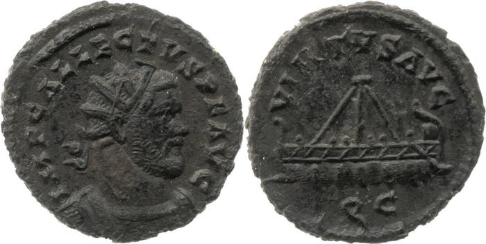 RIC V Allectus 128, реверс, bm