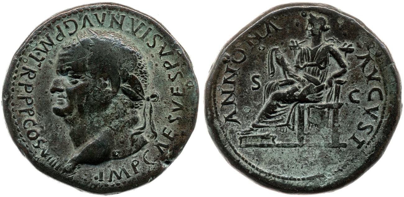 аверс RIC II, Part 1 (second edition) Vespasian 1090