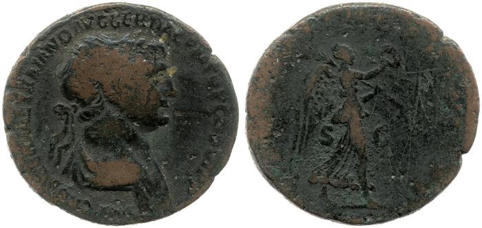 RIC II Trajan 593, реверс, bm